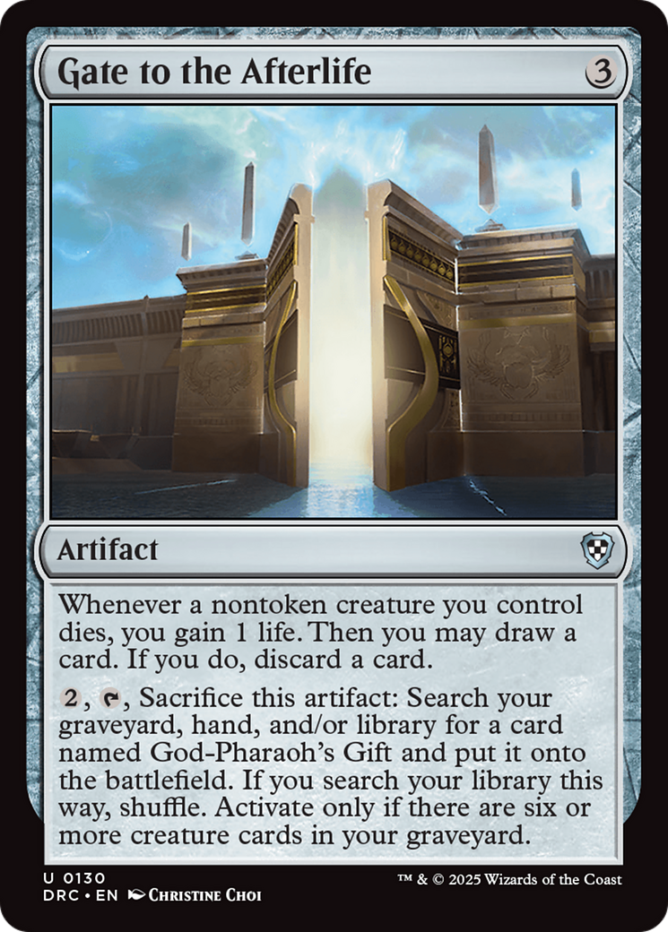 Gate to the Afterlife [Aetherdrift Commander] | Grognard Games