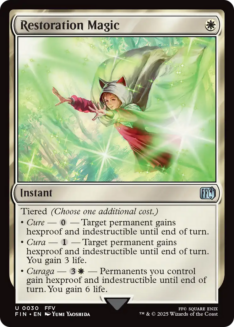 Restoration Magic (FIN-030) - FINAL FANTASY Foil | Grognard Games