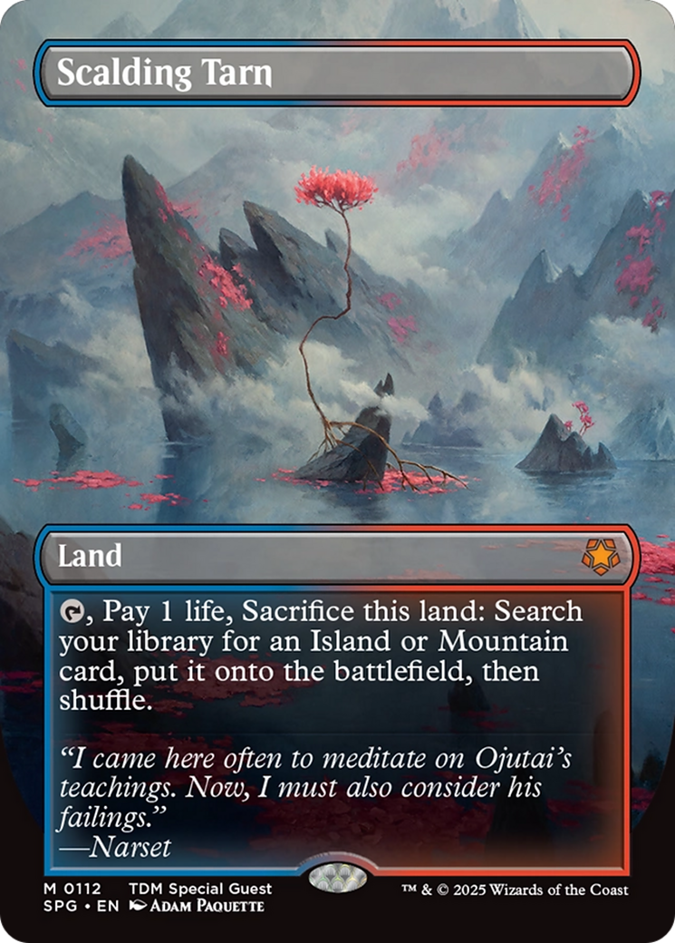 Scalding Tarn (Borderless) [Tarkir: Dragonstorm Special Guests] | Grognard Games