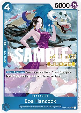 Boa Hancock (Judge) (OP02-059) - One Piece Promotion Cards Foil | Grognard Games