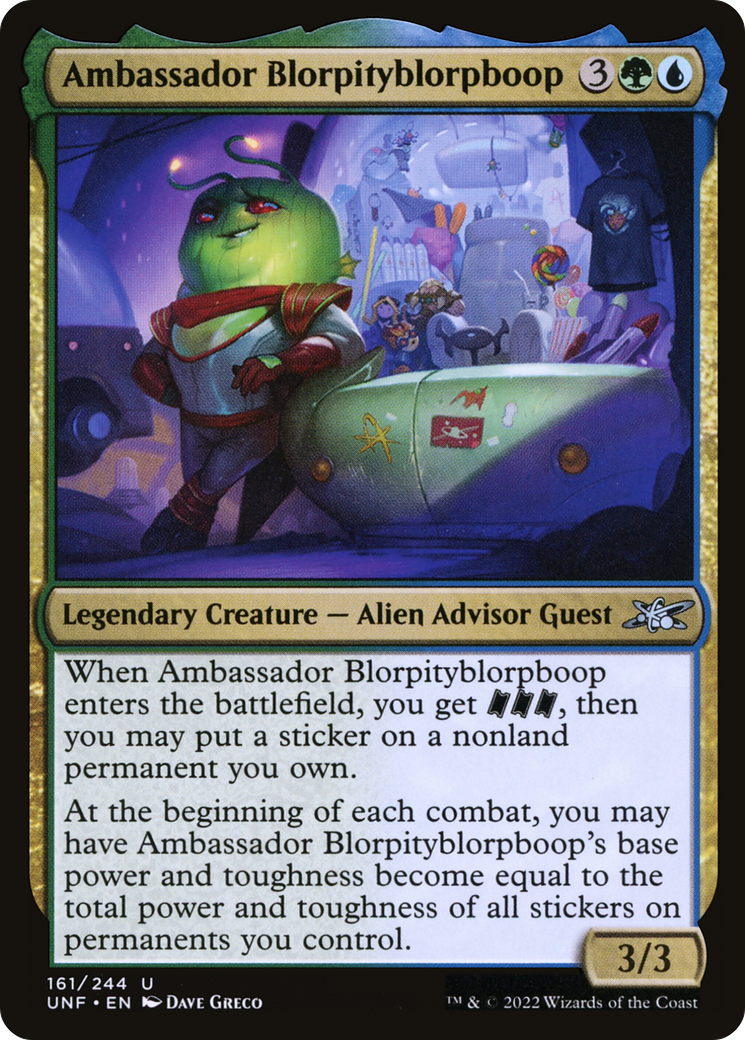 Ambassador Blorpityblorpboop [Unfinity] | Grognard Games