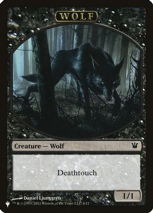 Wolf // Cat Double-Sided Token (LIST-6 // 11) - The List Reprints | Grognard Games