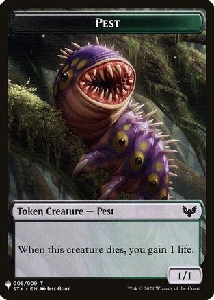 Pest // Emblem - Jace, Telepath Unbound Double-Sided Token (LIST-5 // 12) - The List Reprints | Grognard Games