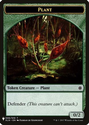 Plant // Emblem - Chandra, Roaring Flame Double-Sided Token (LIST-6 // 14) - The List Reprints | Grognard Games