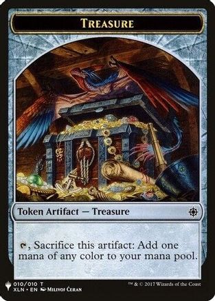 Treasure // Golem Double-sided Token (LIST-10 // 25) - The List Reprints | Grognard Games