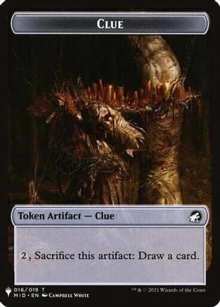Clue // Golem Double-sided Token (LIST-16 // 26) - The List Reprints | Grognard Games