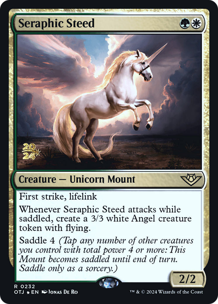 Seraphic Steed [Outlaws of Thunder Junction Prerelease Promos] | Grognard Games