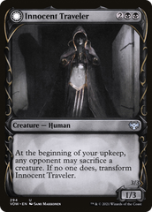 Innocent Traveler // Malicious Invader (Showcase Fang Frame) [Innistrad: Crimson Vow] | Grognard Games