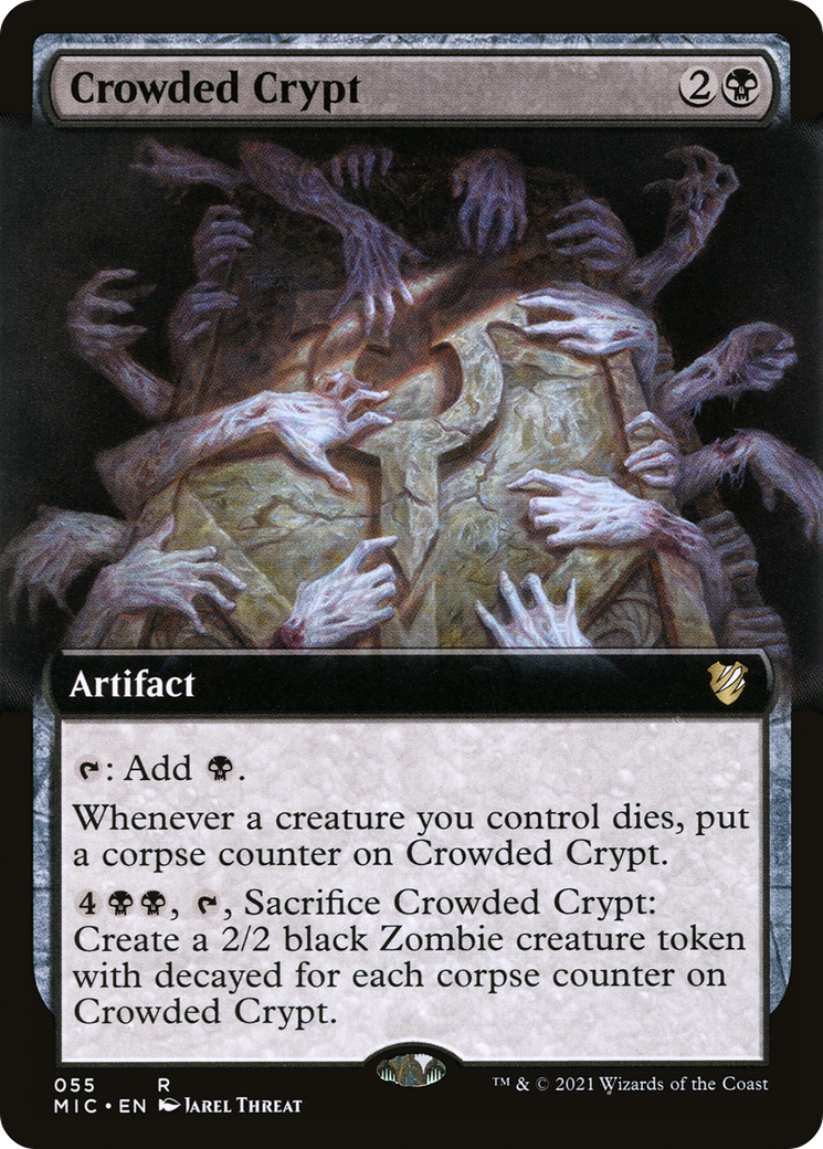 Crowded Crypt (Extended) [Innistrad: Midnight Hunt Commander] | Grognard Games