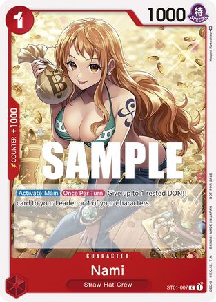 Nami (Tournament Pack Vol. 3) [Participant] (ST01-007) - One Piece Promotion Cards | Grognard Games
