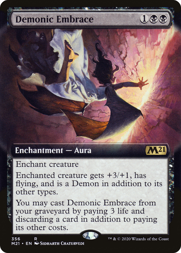 Demonic Embrace (Extended) [Core Set 2021] | Grognard Games