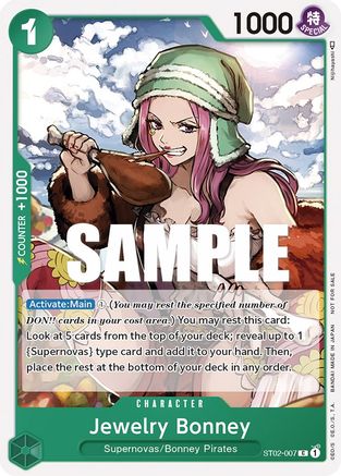 Jewelry Bonney (Tournament Pack Vol. 3) [Participant] (ST02-007) - One Piece Promotion Cards | Grognard Games