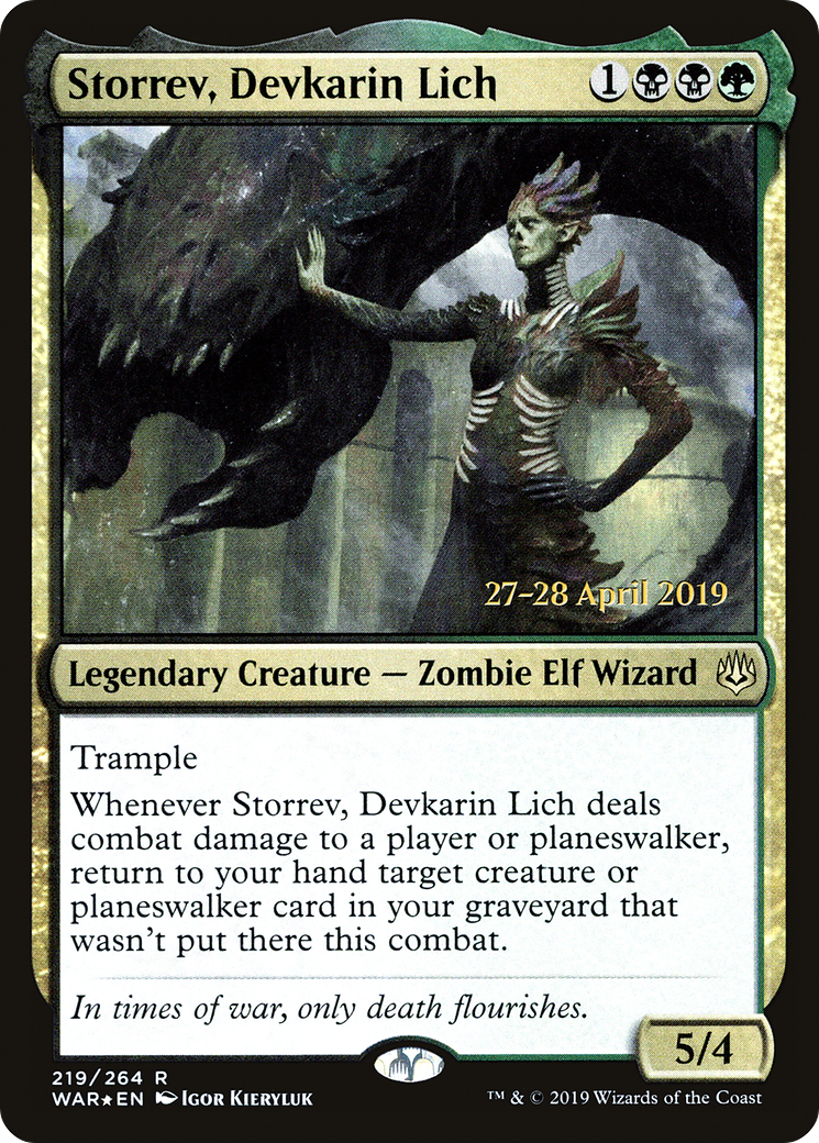 Storrev, Devkarin Lich  [War of the Spark Prerelease Promos] | Grognard Games