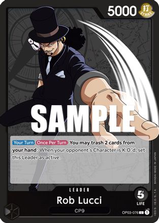 Rob Lucci (076) (OP03-076) - Pillars of Strength | Grognard Games