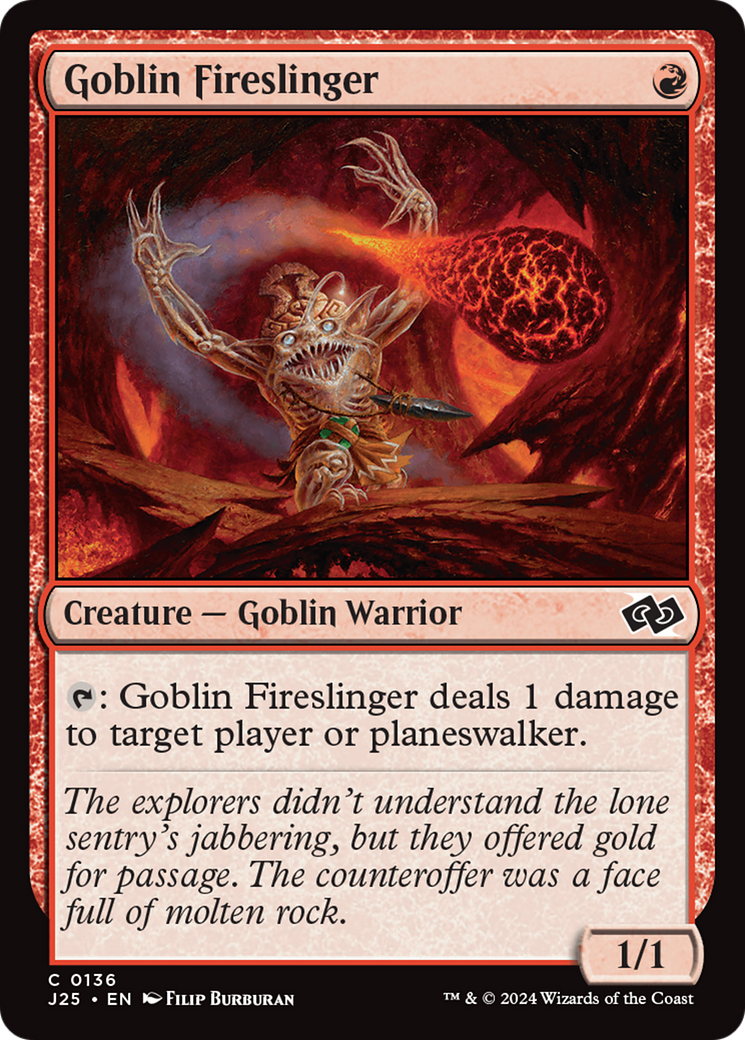 Goblin Fireslinger [Foundations Jumpstart] | Grognard Games