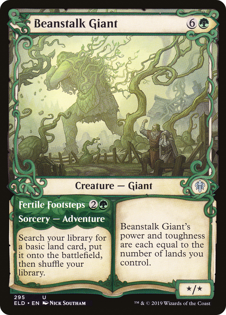 Beanstalk Giant // Fertile Footsteps (Showcase) [Throne of Eldraine] | Grognard Games