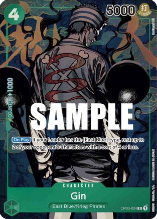 Gin (Alternate Art) (OP03-024) - Pillars of Strength Foil | Grognard Games