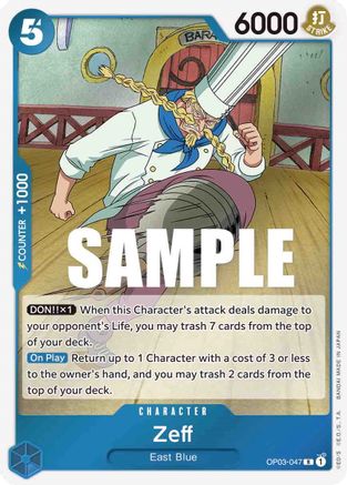 Zeff (OP03-047) - Pillars of Strength Foil | Grognard Games