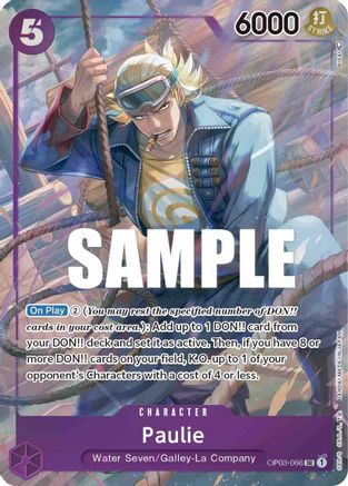 Paulie (Alternate Art) (OP03-066) - Pillars of Strength Foil | Grognard Games