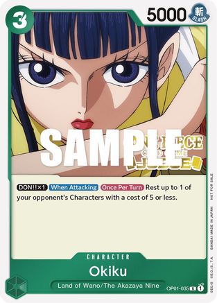 Okiku (Judge) (OP01-035) - One Piece Promotion Cards Foil | Grognard Games