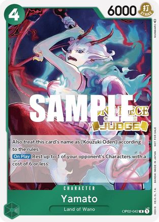 Yamato (Judge) (OP02-042) - One Piece Promotion Cards Foil | Grognard Games