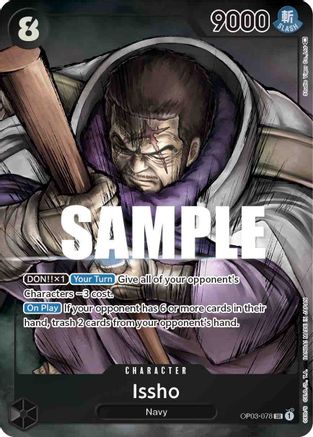 Issho (Alternate Art) (OP03-078) - Pillars of Strength Foil | Grognard Games