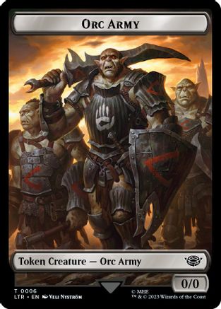 Orc Army (0006) // Orc Army (0005) Double-Sided Token (LTR-6 // 5) - The Lord of the Rings: Tales of Middle-earth | Grognard Games