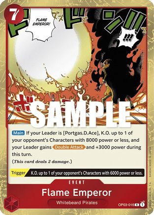 Flame Emperor (OP03-016) - Pillars of Strength Foil | Grognard Games