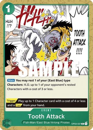 Tooth Attack (OP03-037) - Pillars of Strength | Grognard Games
