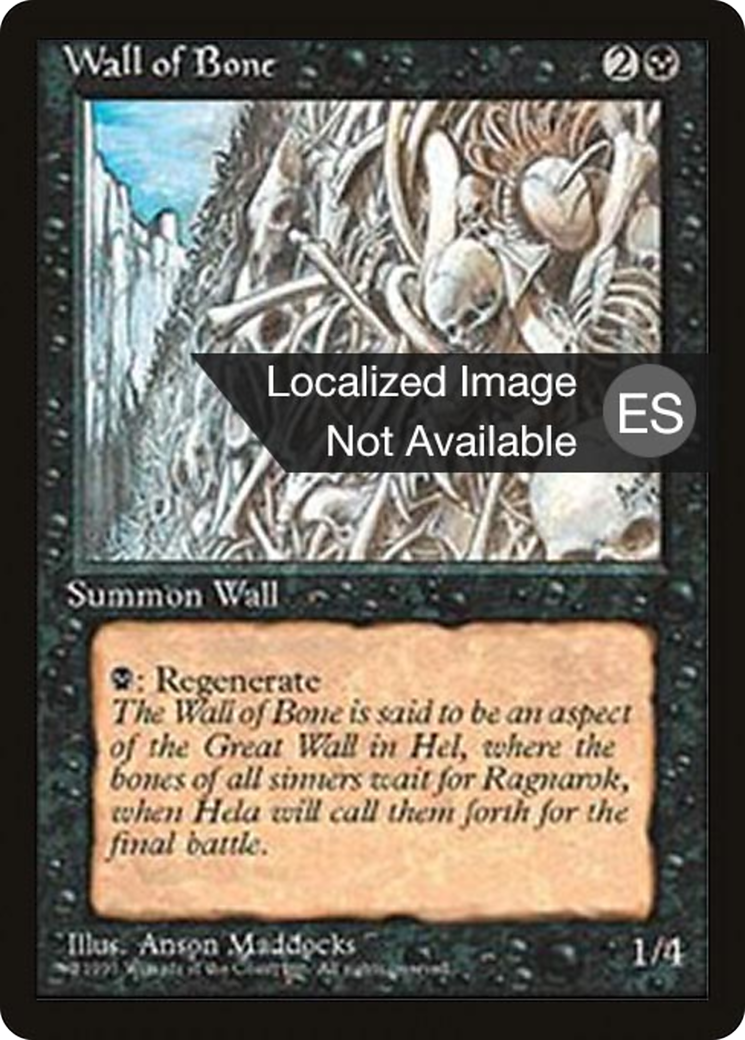 Wall of Bone [Fourth Edition (Foreign Black Border)] | Grognard Games