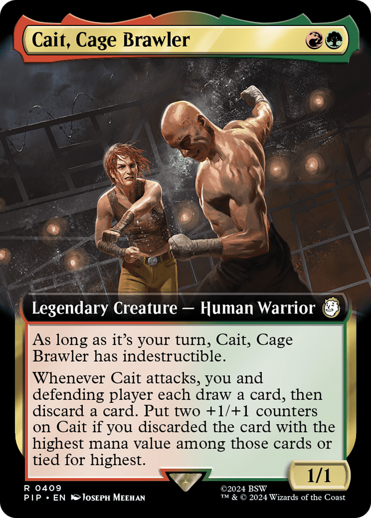 Cait, Cage Brawler (Extended Art) [Fallout] | Grognard Games