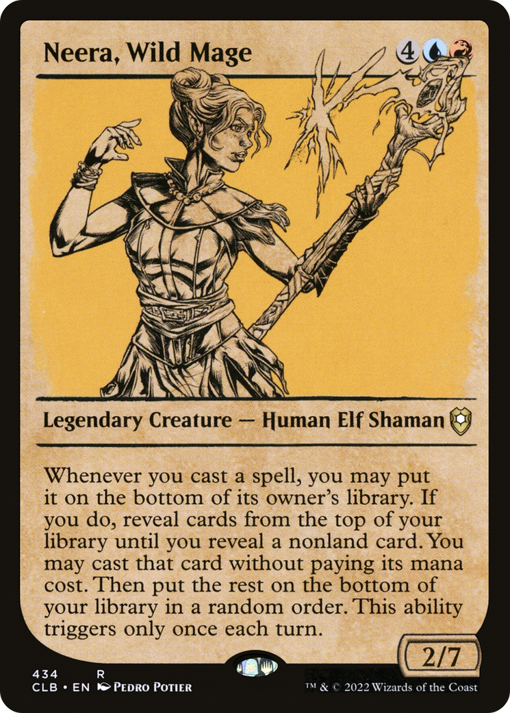 Neera, Wild Mage (Showcase) [Commander Legends: Battle for Baldur's Gate] | Grognard Games