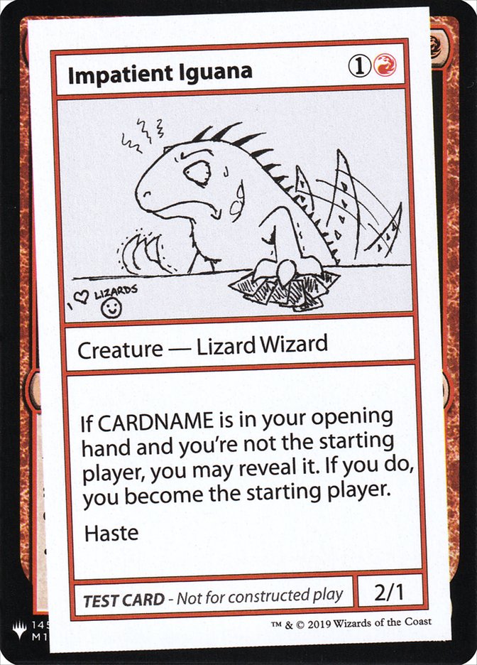 Impatient Iguana [Mystery Booster Playtest Cards] | Grognard Games