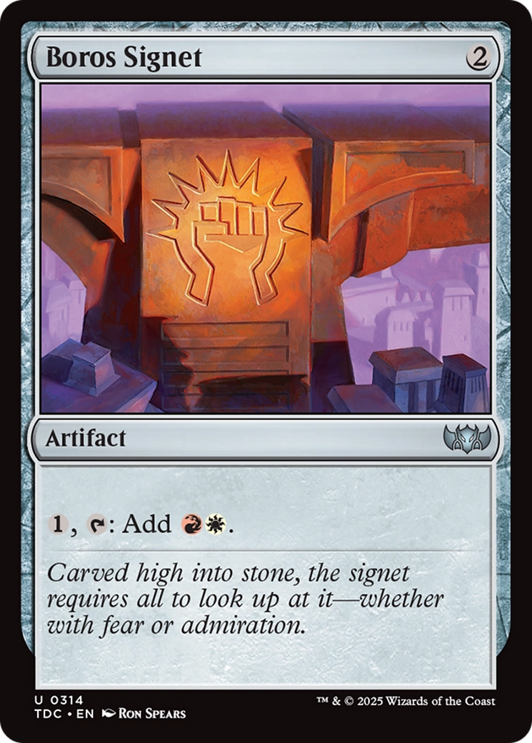 Boros Signet [Tarkir: Dragonstorm Commander] | Grognard Games