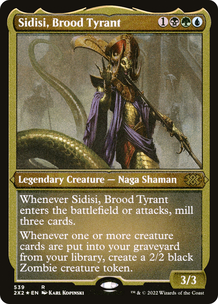 Sidisi, Brood Tyrant (Foil Etched) (2X2-539) - Double Masters 2022 Foil | Grognard Games