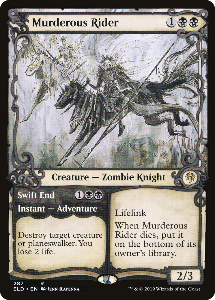 Murderous Rider // Swift End (Showcase) [Throne of Eldraine] | Grognard Games