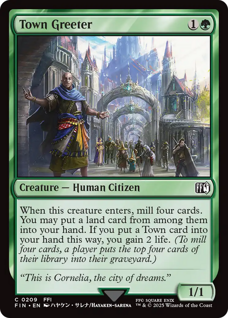 Town Greeter (FIN-209) - FINAL FANTASY Foil | Grognard Games