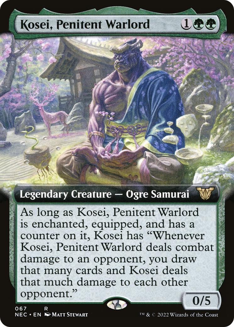 Kosei, Penitent Warlord (Extended) [Kamigawa: Neon Dynasty Commander] | Grognard Games