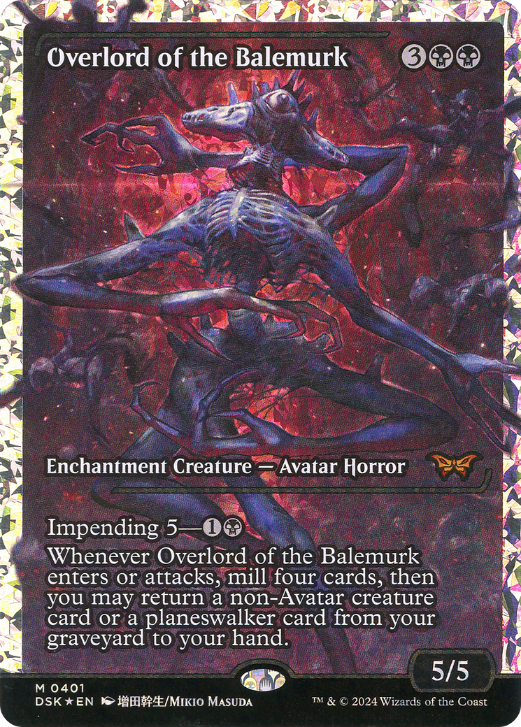 Overlord of the Balemurk (Japan Showcase Fracture Foil) [Duskmourn: House of Horror] | Grognard Games