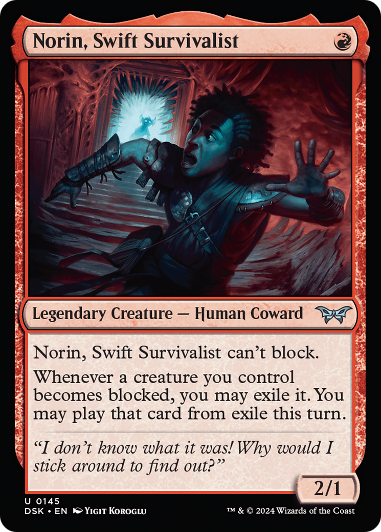 Norin, Swift Survivalist (0145) [Duskmourn: House of Horror] | Grognard Games