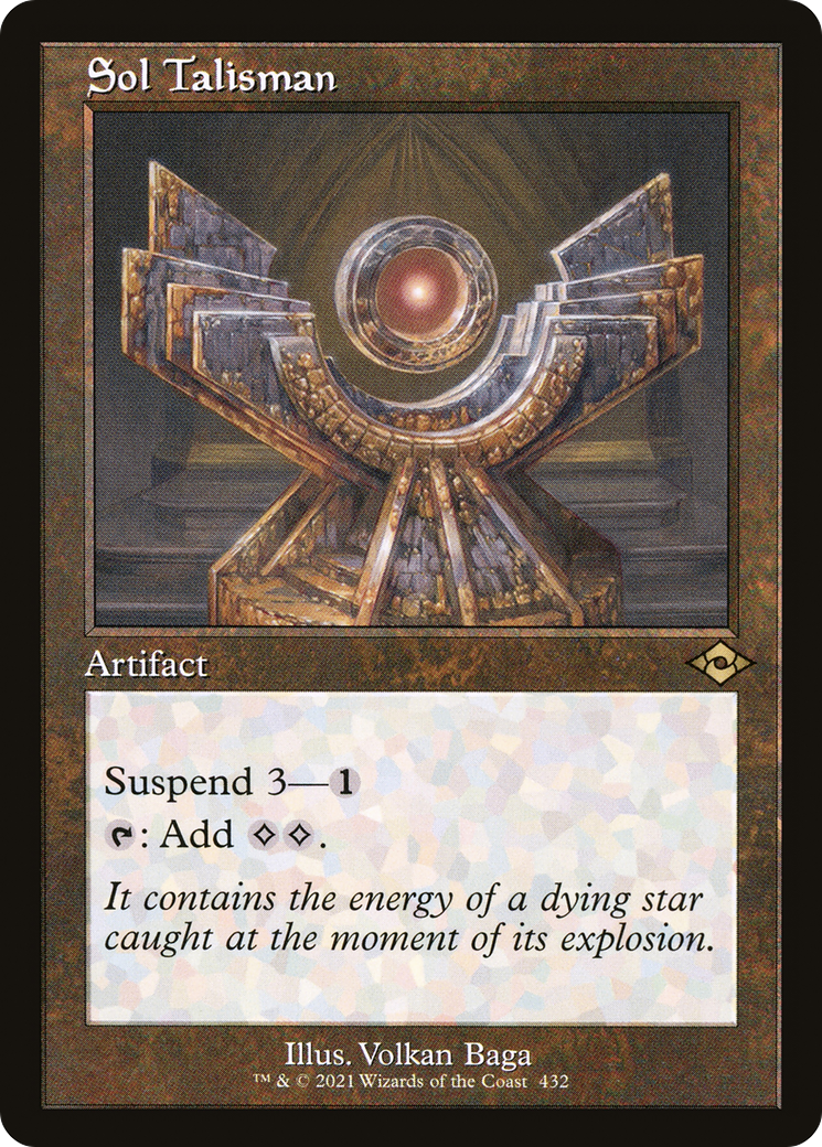 Sol Talisman (MH2-432) - Modern Horizons 2 Etched Foil | Grognard Games