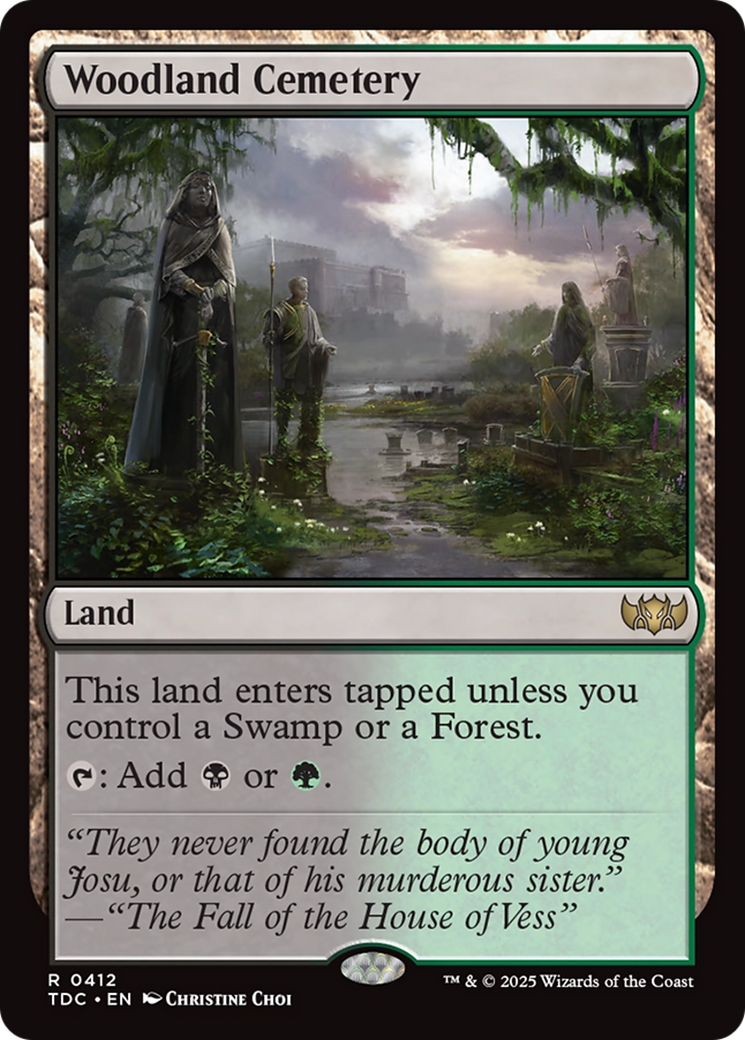 Woodland Cemetery [Tarkir: Dragonstorm Commander] | Grognard Games
