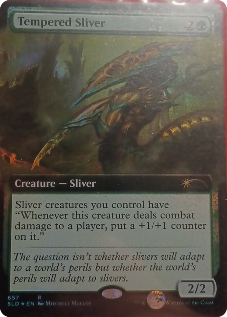 Tempered Sliver (Extended Art) [Secret Lair Drop Promos] | Grognard Games