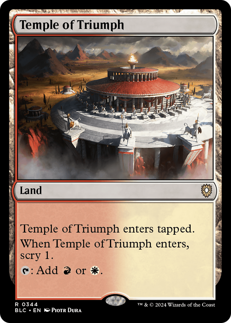 Temple of Triumph [Bloomburrow Commander] | Grognard Games