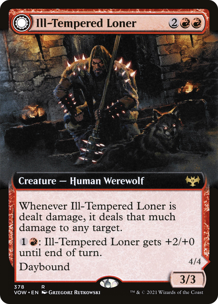 Ill-Tempered Loner // Howlpack Avenger (Extended) [Innistrad: Crimson Vow] | Grognard Games