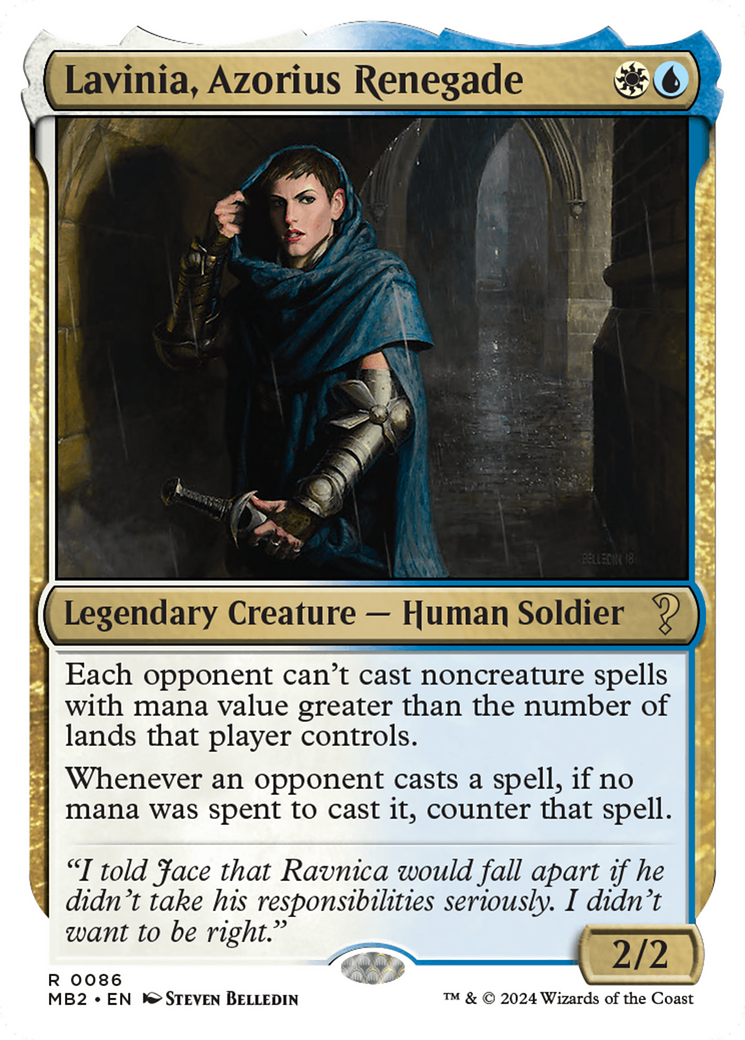 Lavinia, Azorius Renegade (White Border) [Mystery Booster 2] | Grognard Games