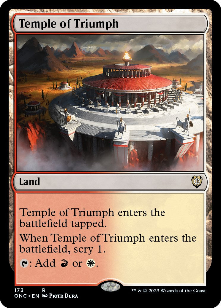 Temple of Triumph [Phyrexia: All Will Be One Commander] | Grognard Games