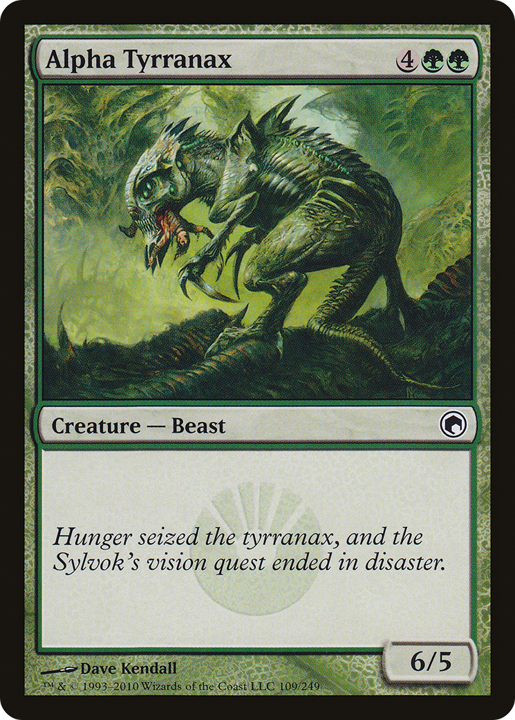 Alpha Tyrranax [Scars of Mirrodin] | Grognard Games