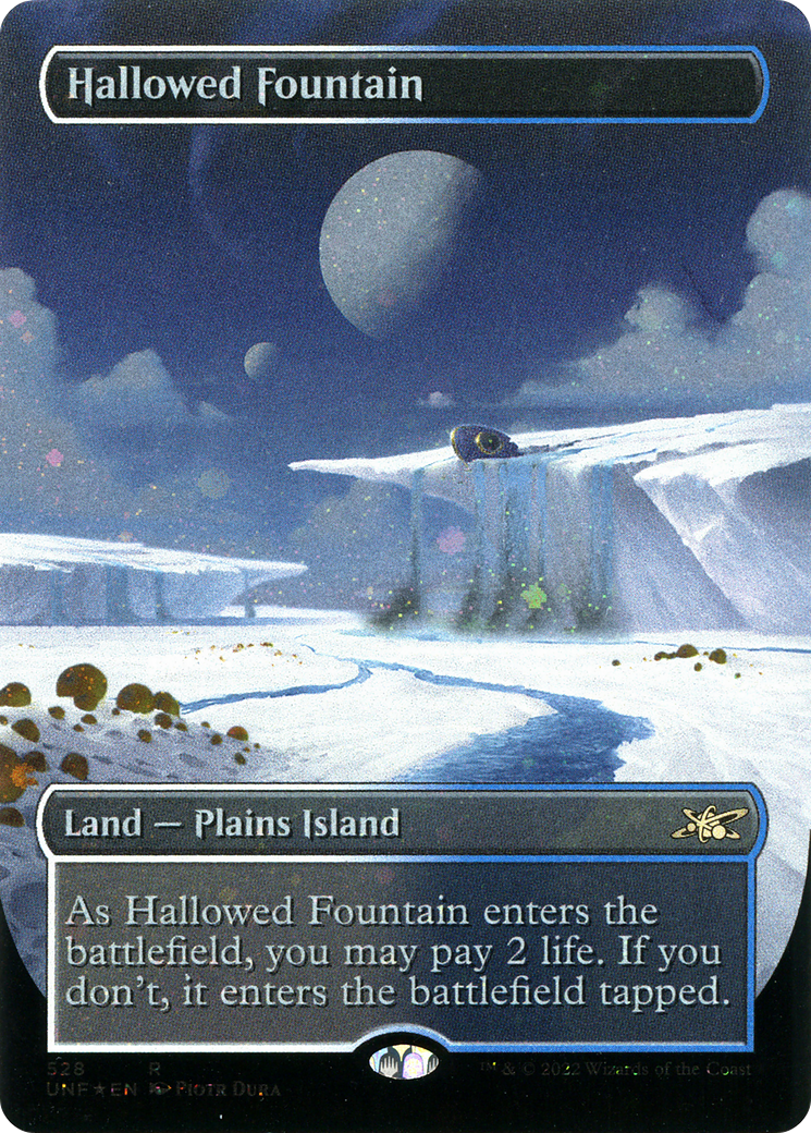 Hallowed Fountain (Borderless) (Galaxy Foil) [Unfinity] | Grognard Games