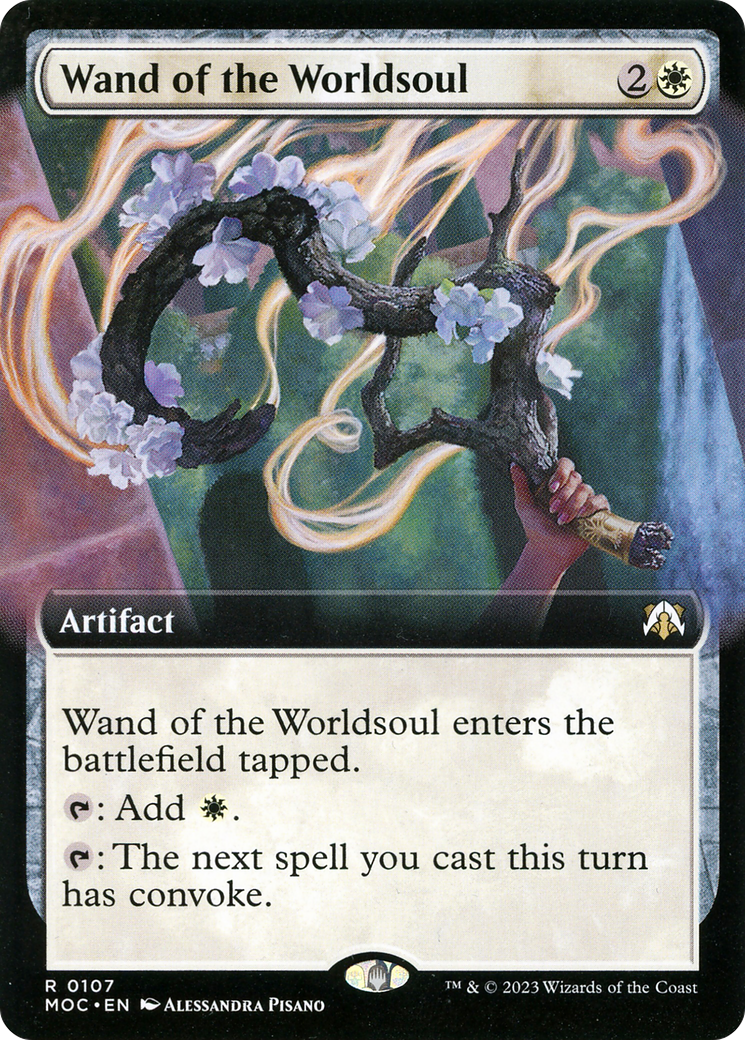 Wand of the Worldsoul (MOC-107) - March of the Machine Commander: (Extended Art) | Grognard Games